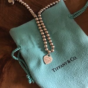 Small return to Tiffany turquoise enamel bracelet